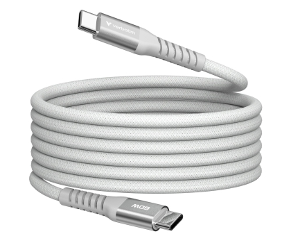 Kabel USB Verbatim Sync & Charge USB-C to USB-C 60W Magnetic 120 cm - Grey